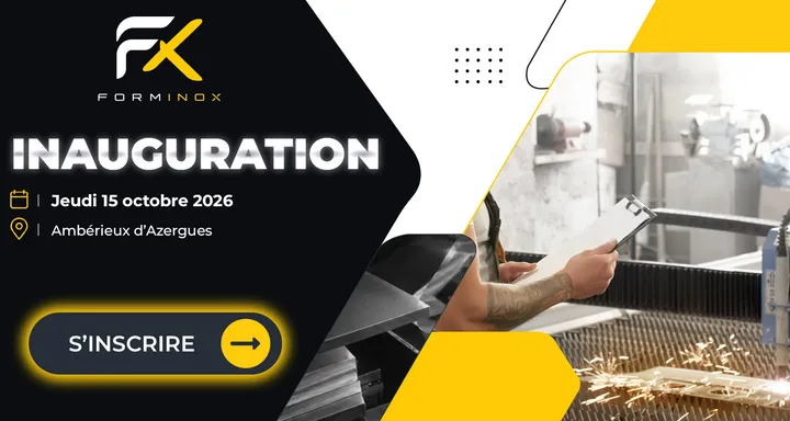 Inauguration Forminox, jeudi 15 octobre 2026 à Ambérieux-d'Azergues : s'inscrire